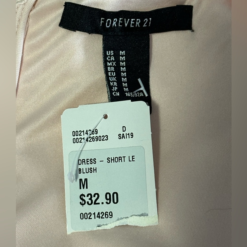Forever 21 Mesh Floral Midi Dress in Soft Pink - Picture 6 of 6